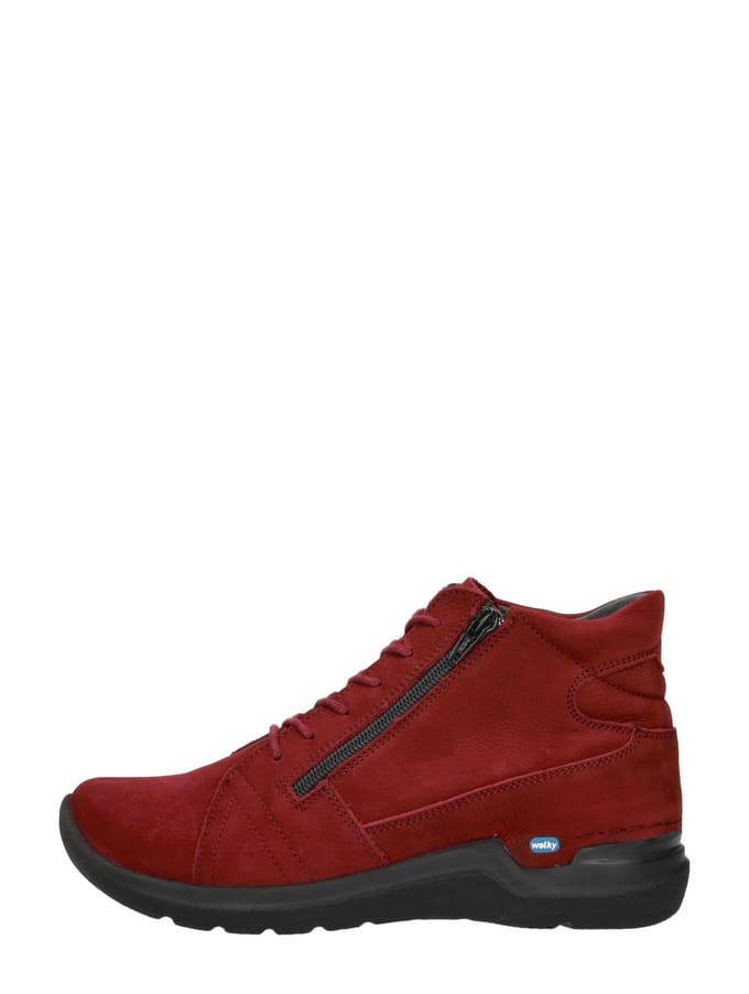 Hoge Sneakers Wolky Why Veterschoenen Hoog - rood - Maat