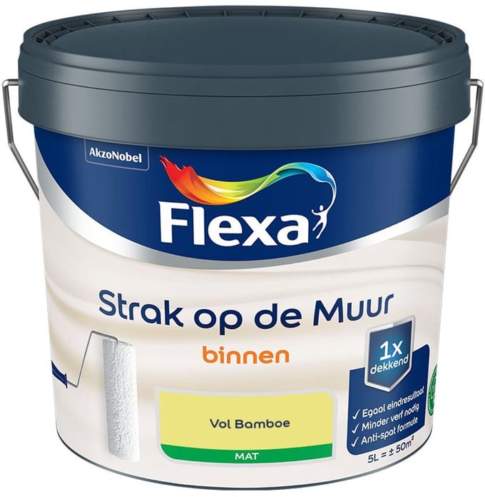 Flexa - Strak Op De Muur Binnen Mat - Vol Bamboe - Mengverf - 5 L