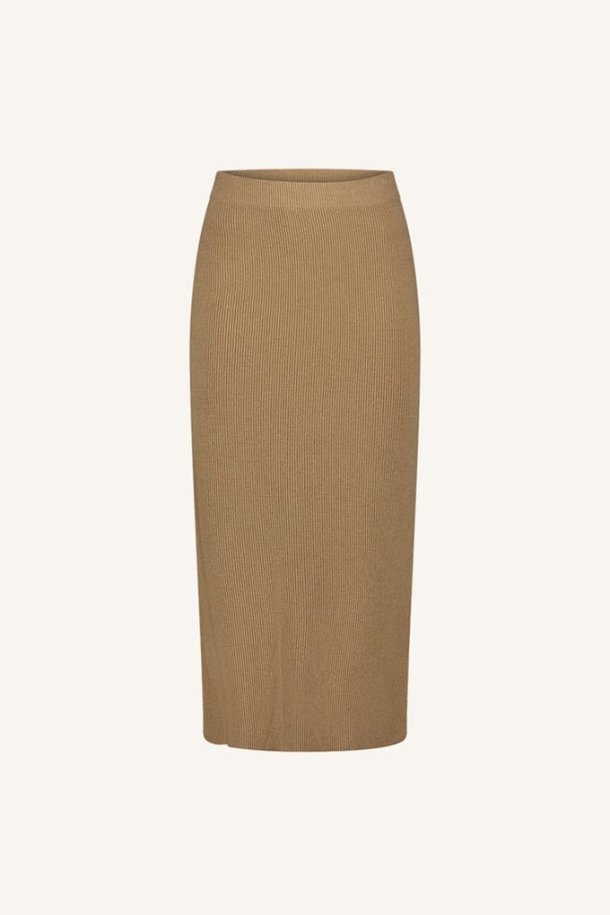 By-Bar Dex Skirt Camel Größe: S | Midiröcke Outlet | Damen | Braun