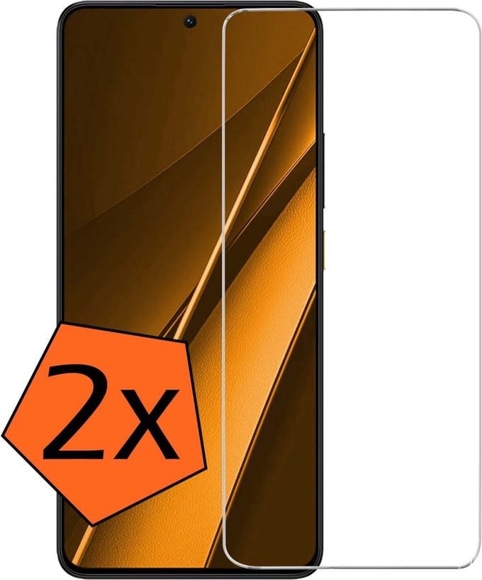 Screenprotector - 2 Stuks - Geschikt voor Xiaomi Poco X6 - Extra Sterk - Gehard Glas - Beschermglas - Tempered Glass - Screen Protector