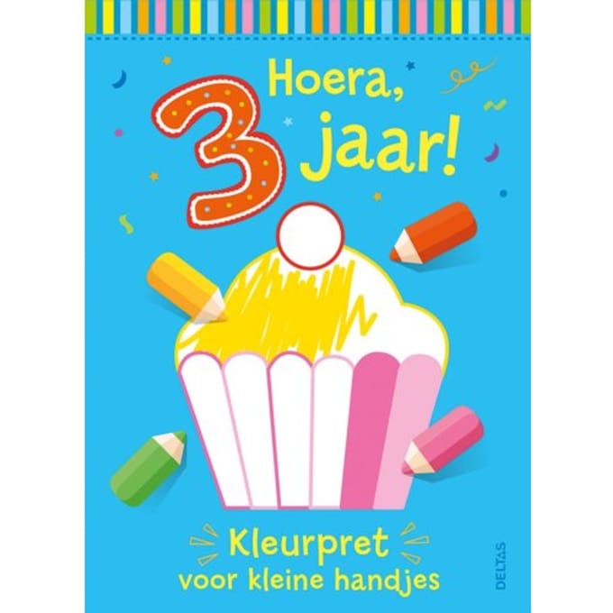 Hoera, 3 Jaar! Kleurpret Voor Kleine Handjes - ZNU