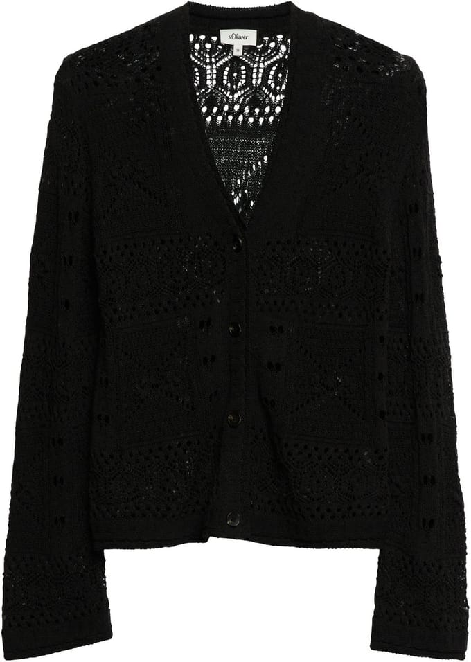 V-hals Cardigan met knoopsluiting voor dames s.Oliver