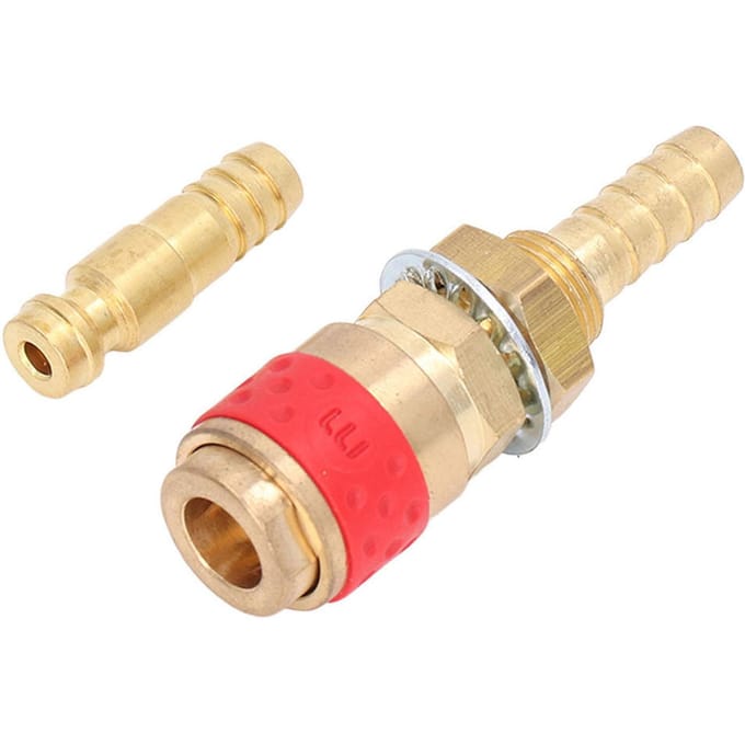 8mm Lasbranderslang Adapter Messing Connector Snelkoppeling Fitting Kit voor MIG TIG LaspistoolRood rood