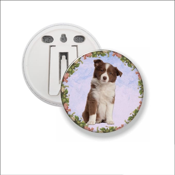 Button Met Clip - Hond