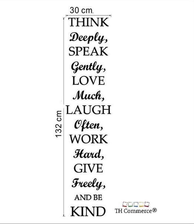 TH Commerce Muursticker - Think Deeply - Quote - Spreuk - Huiskamer