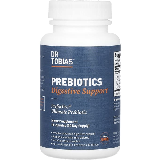 Dr. Tobias, Prébiotique, Complément digestif, 30 capsules