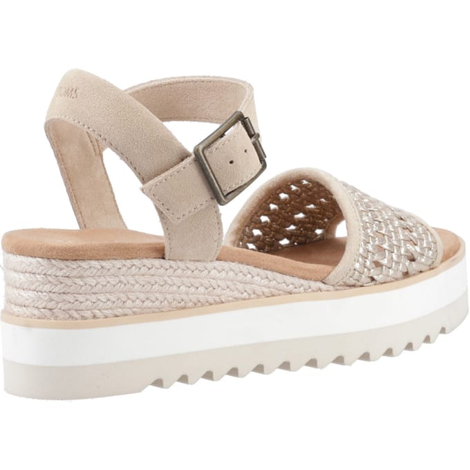 Toms Diana 10021959 champagne metallic basket