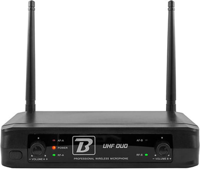 Boomtone DJ Duo UHF microfoon systeem voor spraak, zang, toespraken, karaoke