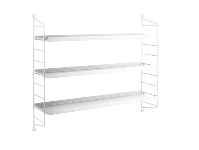 String Furniture Pocket Kast Metaal - wit