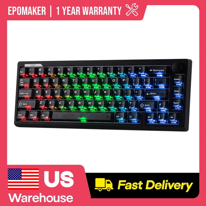 EPOMAKER HE65 V2 TMR 65% ANSI US Layout Tri-mode Draadloos SOCD/DKS Hall Effect Mechanisch Toetsenbord 8K Polling & Snelle Trigger
