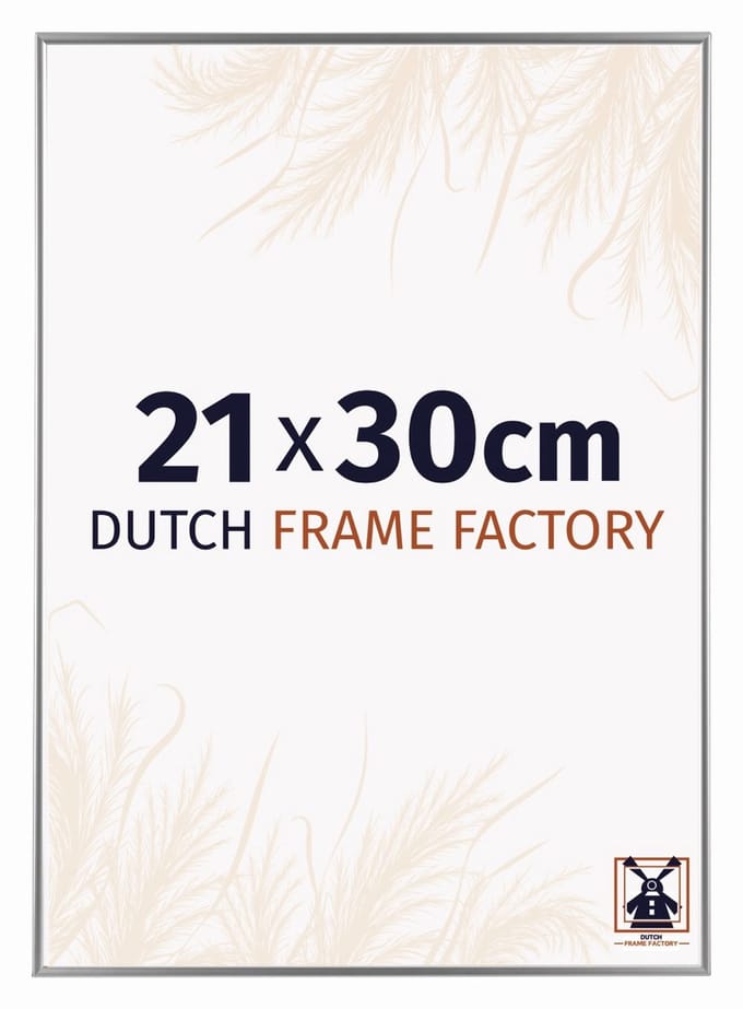 Fotolijst 21x30 cm - Kunststof - Zilver Hoogglans - Easy