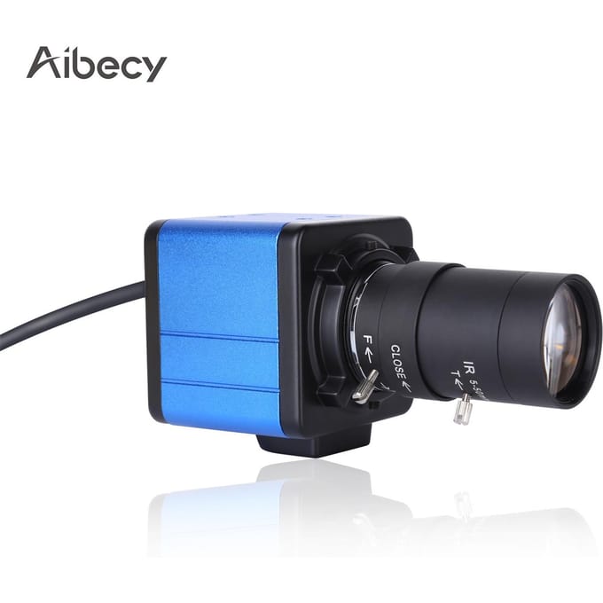 Aibecy 1080P HD Camera Computer Camera Webcam 2 Megapixels 10X Optische Zoom 80 Graden Groothoek Without Holder blauw