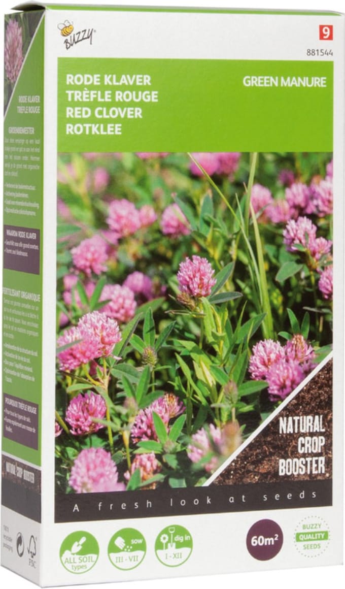 Buzzy® Groenbemester Rode Klaver - 150 gram