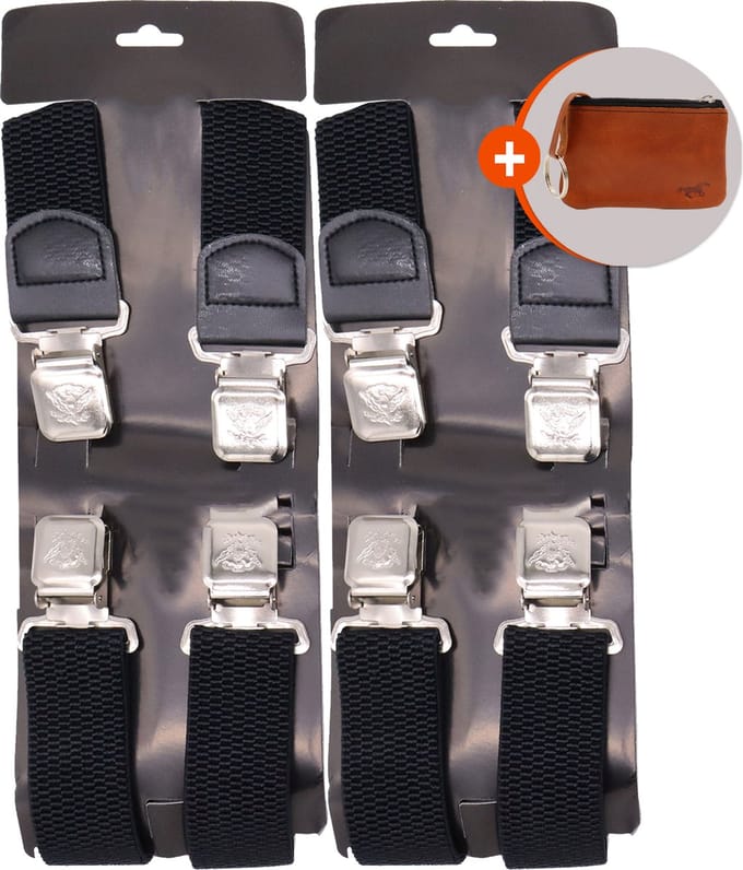 Safekeepers Bretels Heren Volwassenen - Brede Clip - 2 Stuks