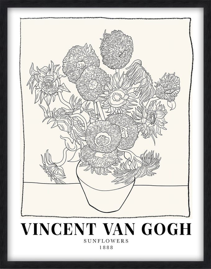 Schilderij met frame Vincent van Gogh