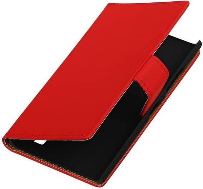Bookstyle Wallet Case Hoesjes Geschikt voor Nokia Lumia 735 Rood
