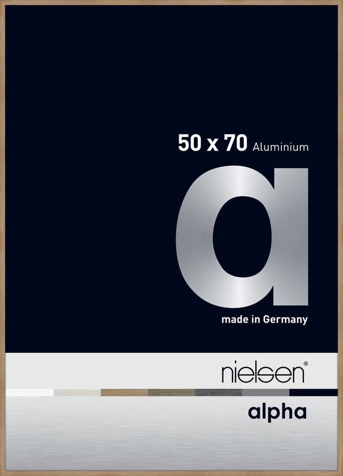 Nielsen Alpha Aluminium Wissellijst Oak 50x70cm