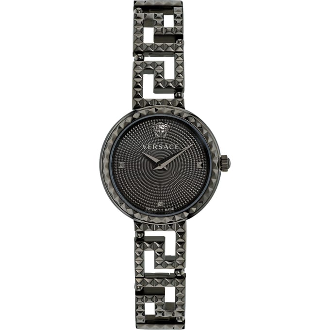 Versace Greca Goddess VE7A00123 Horloge - Staal - Grijs - Ø 28 mm