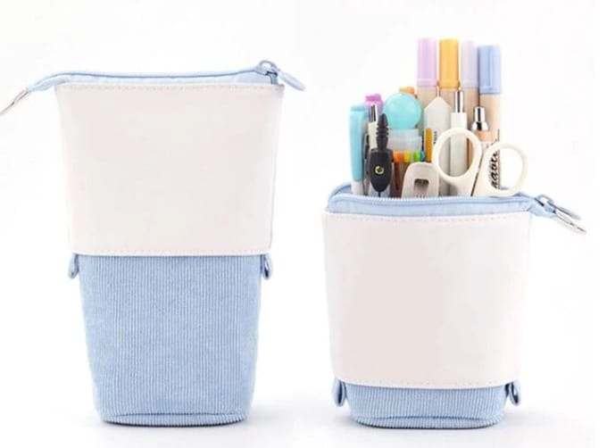 Pop-Up Etui - uitschuifbare etui - Blauw