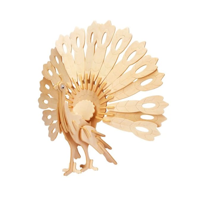 Eureka Gepetto's Workshop Wooden Construction Kit 3D - Peacock