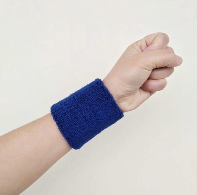 New Age Devi - Pols zweetbandjes - 2 stuks - Kobalt Blauw