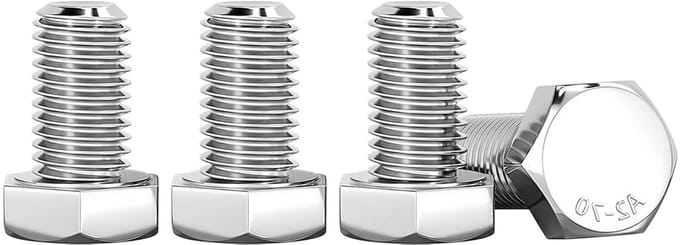 Hoogwaardige M6 x 10mm Hex Head Schroeven, 20 stuks, Geschikt voor Metaal, Constructie en Machines
