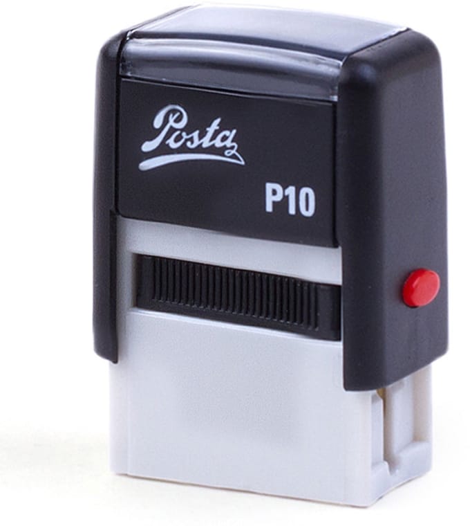 Posta P10 | zelfinktende stempel | 26x10mm