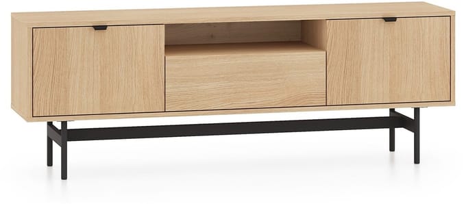 Selsey Heggers – TV-meubel met 3 deuren - Mavelie eiken - 150cm