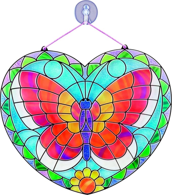 Melissa & Doug - Glas in lood - Butterfly - Knutselset
