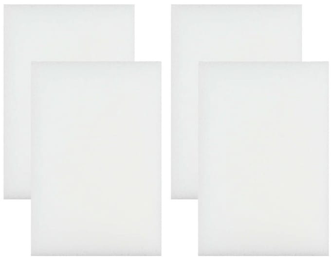 Benson Wonderspons - 4x stuks - wit - 12 cm - melamine - schoonmaken met water