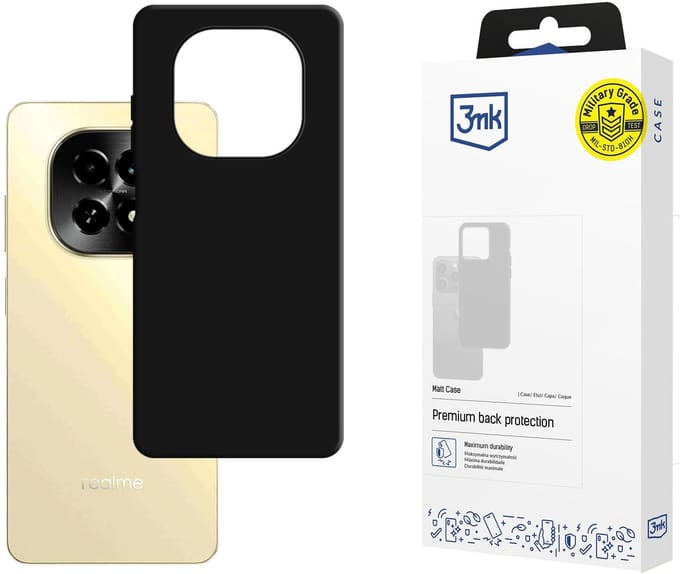 3Mk Matte Hoes Voor Realme C63 5G Met Antislip Mat Oppervlak