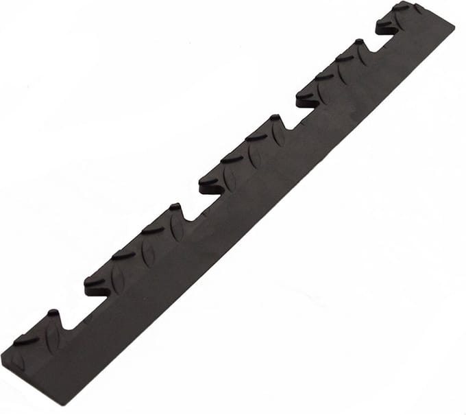 PVC kliktegel randstuk female zwart