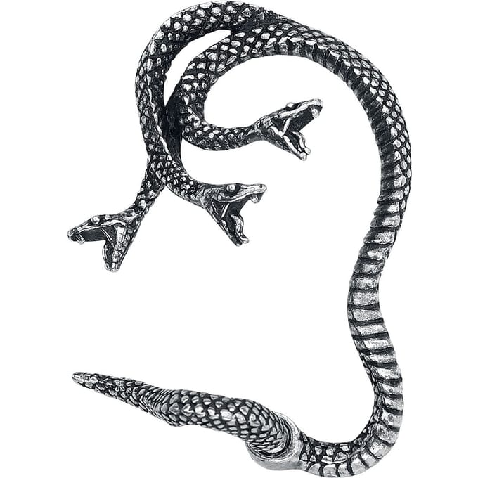 Alchemy Gothic - Gothic Oorstekers - Khthonis - voor Vrouwen - zilverkleurig