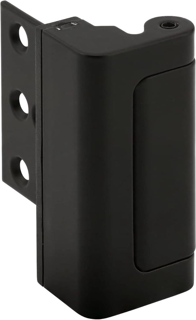 Deurblokker - Deurstoppers - Deuren Beveiligen - Modern Design - 6.2 x 4.1 x 7.6 cm - Mat Zwart