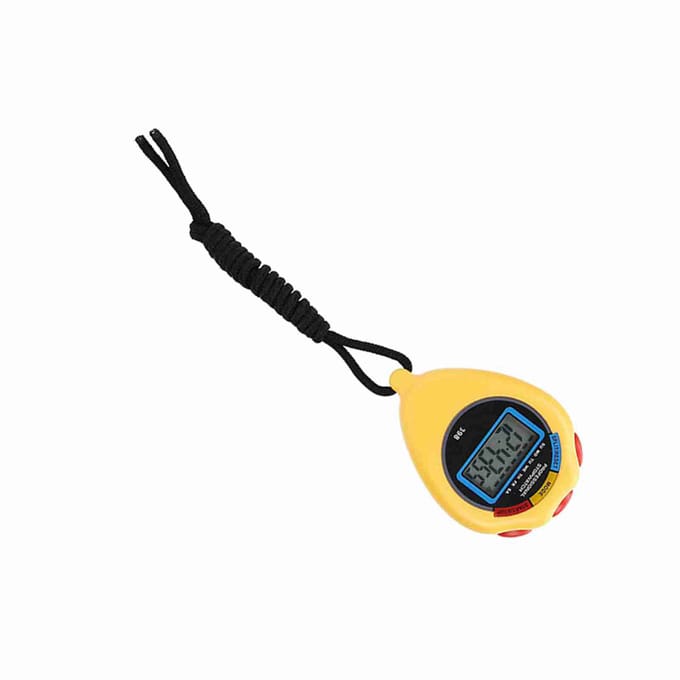 Professionele Sport Timer, Atletiek Elektronische Stopwatch voor Wedstrijden Hardlopen Zwemmen Geel geel