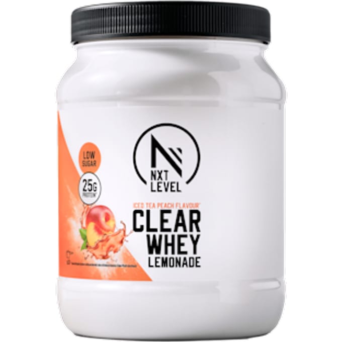 NXT Level Nutrition - Clear Whey Lemonade - Iced Tea Peach - 300 gram - 10 shakes - Eiwit limonade - 25 gram eiwit - Iced Tea Peach Flavour