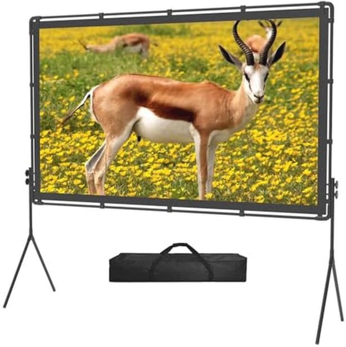 Opvouwbaar Projectiescherm 16:9 voor Buitenfilms en Thuisbioscoop