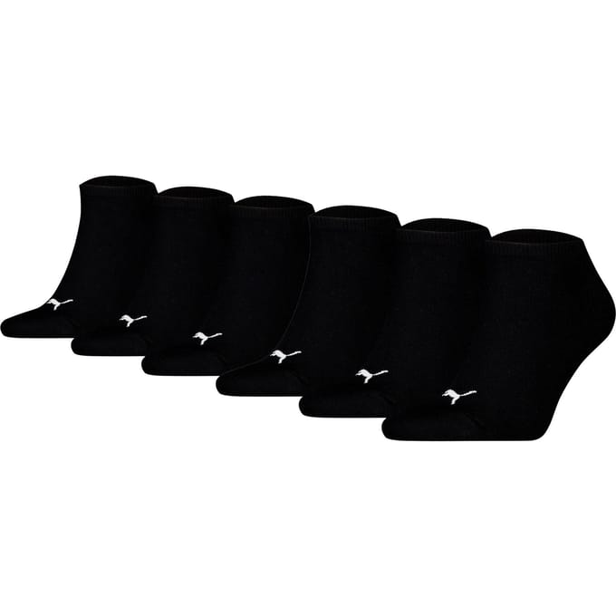 Puma - Unisex Sneakersokken - 6 Pack - Maat 43-46