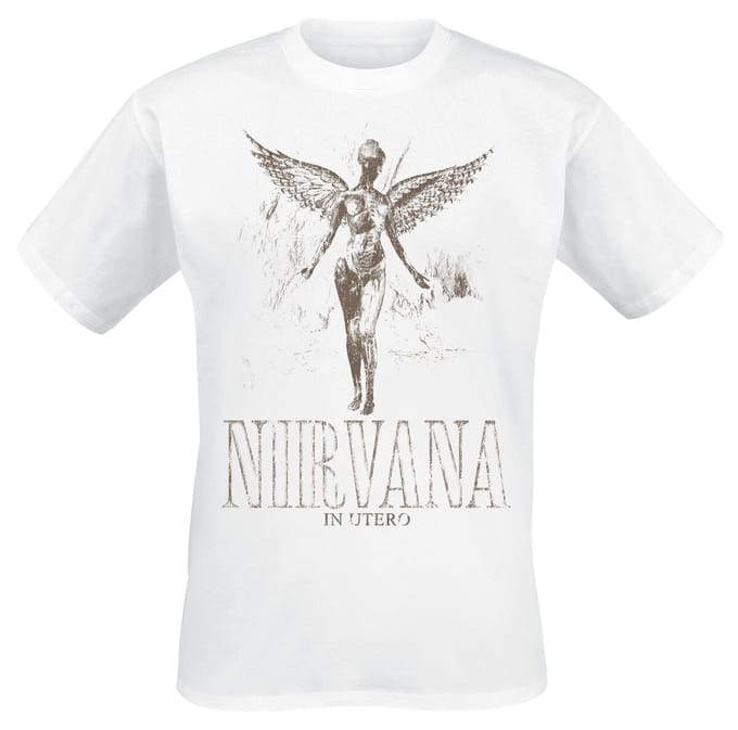 Nirvana T-shirt - In utero - S tot 4XL - voor Mannen - wit