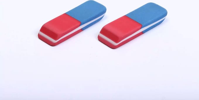 Hoogwaardige Gum / Eraser | Rubbergum | 2-zijdig - Set van 2