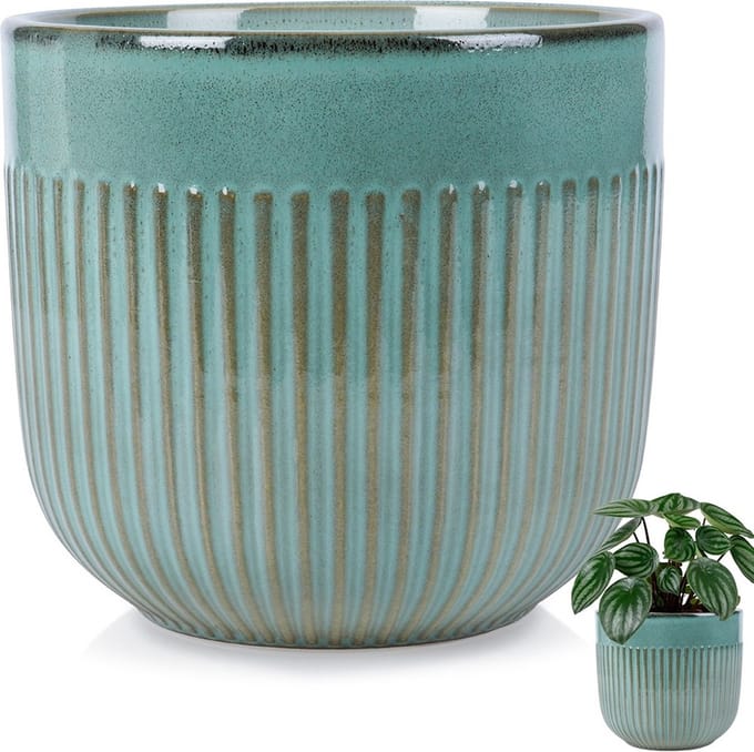 Bloempot Porselein Groen 17 cm - Plantenpot