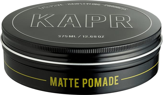 KAPR Matte Pomade 375ml – Haar Pomade Mannen – Matte Finish – Medium Hold – Waterbasis – Grootverpakking