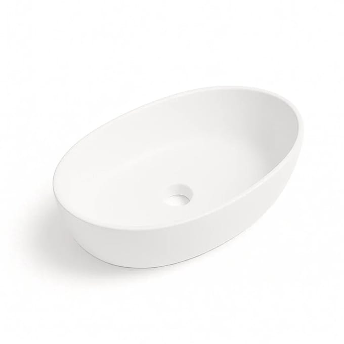 DutchLine – Ellips Waskom – Mat Wit