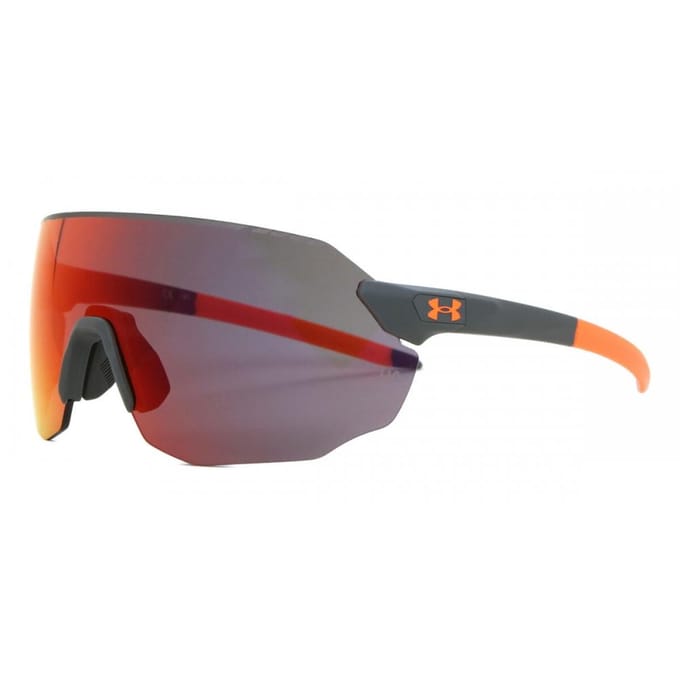 Lunettes de soleil unisexes Under Armour UA Halftime 2M8 50 Matte Grey Orange/99 gray