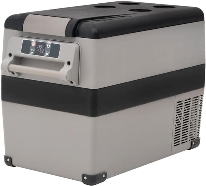 Draagbare Koelbox - Kampeer Koelkast - Buitenactiviteiten - Efficiënte Compressor Koeling - 35 Liter - Grijs