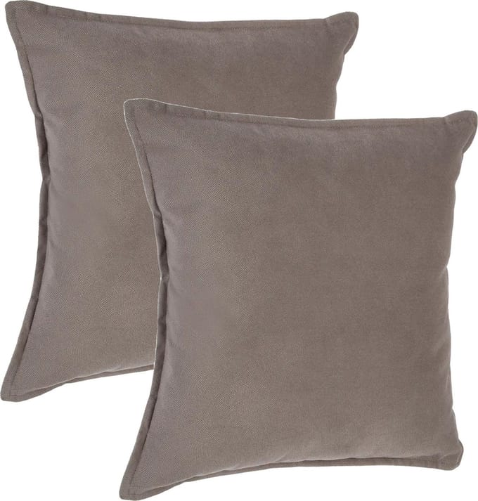 Atmosphera Bank/sierkussens Sophia - 2x stuks - 45 x 45 cm - polyester met rits