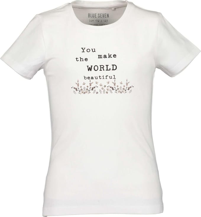 Blue Seven - T shirt meisjes wit - Maat 140