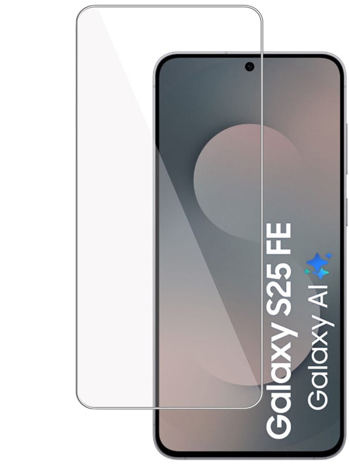 TechNow Screenprotector geschikt voor Samsung Galaxy S25 FE Screenprotector - Gehard Glas - Rounded - Proteqt+