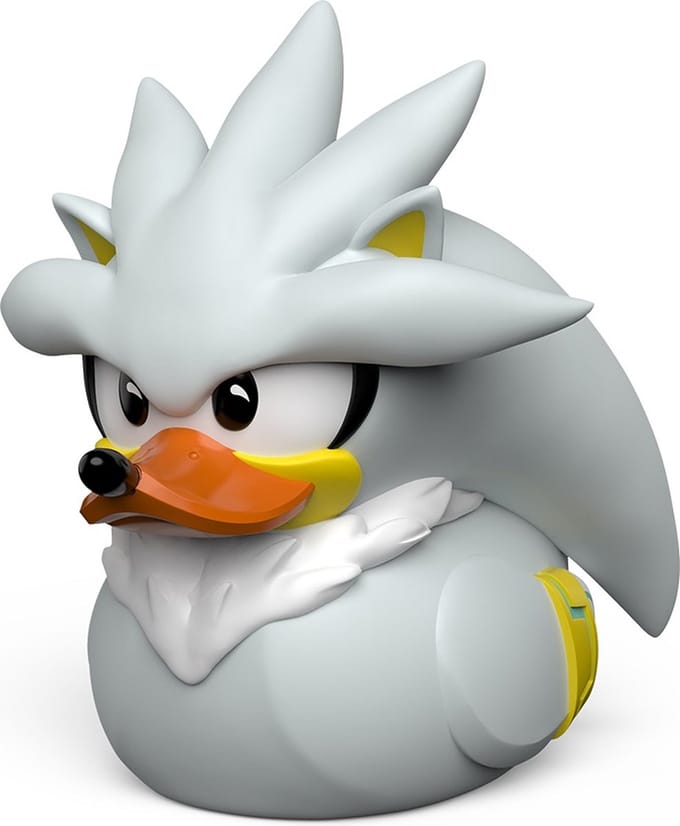 Numskull - TUBBZ Badeend - Sonic the Hedgehog - Silver the Hedgehog (Eerste Editie) - 9cm