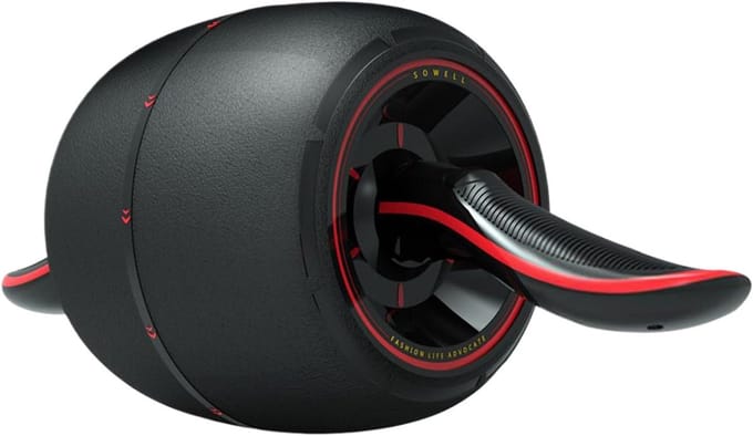 Buikwiel Trainer - Core Wiel - Thuis Krachttraining - Stille Terugstoot - 43x19x19 cm - Zwart